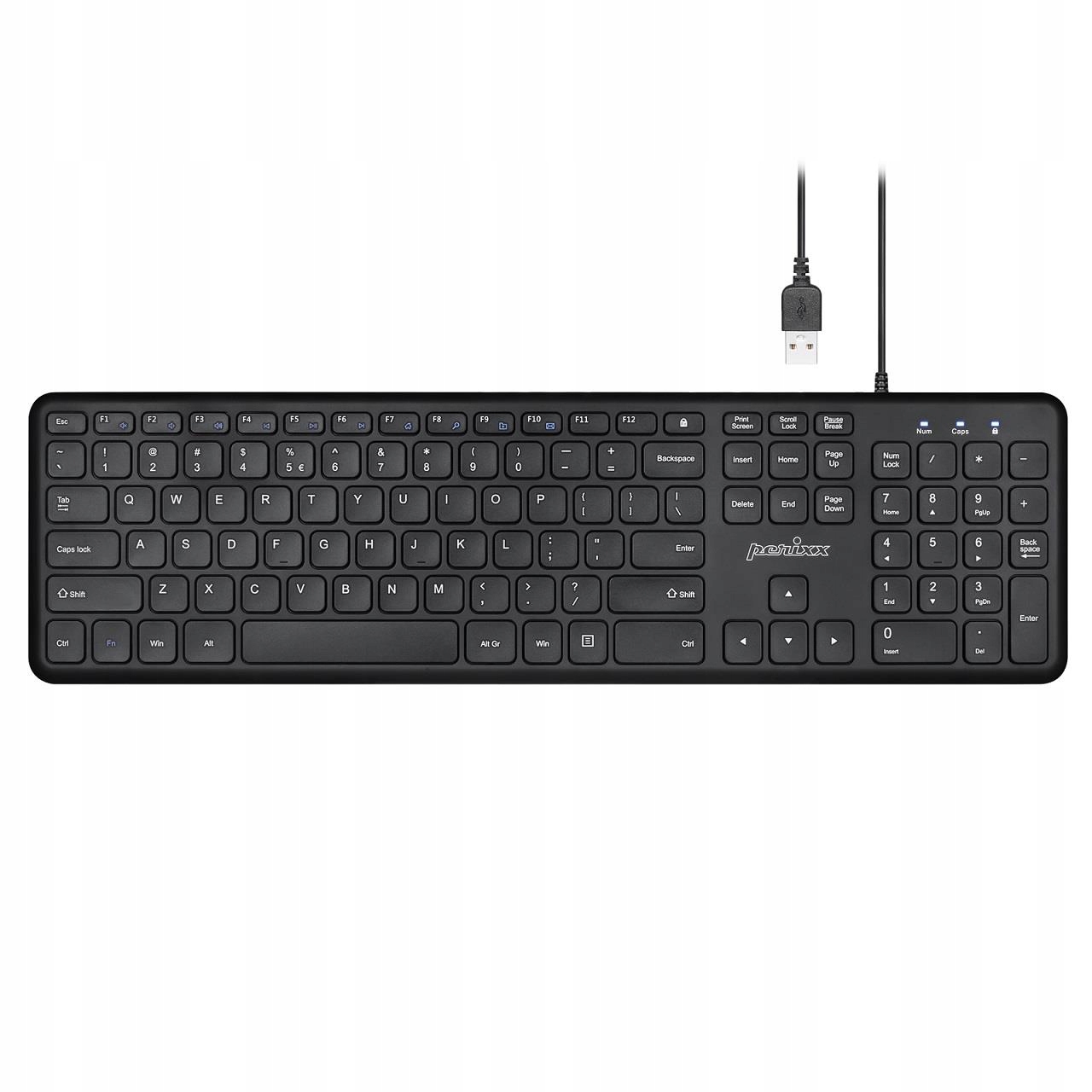 Perixx Drátová Klávesnice Periboard 210 Pro Pc Notebook Scissor Ultra Flat