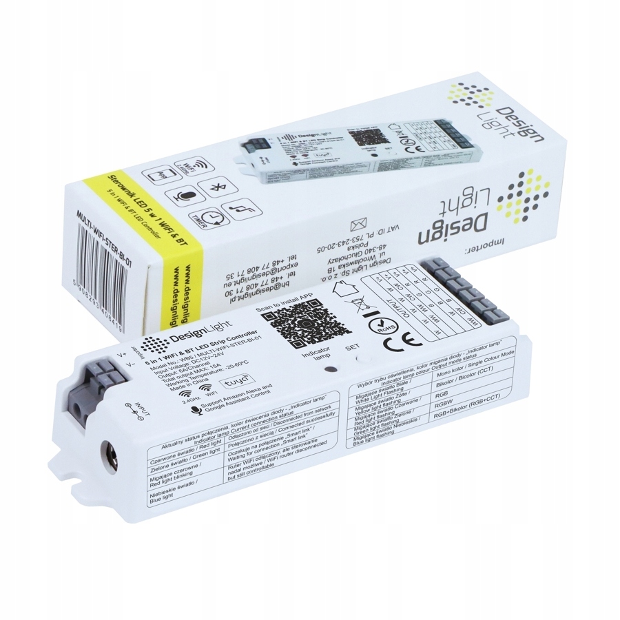 Sterownik bezprzewodowy Multi Led 5w1 Wi-Fi Bluetooth