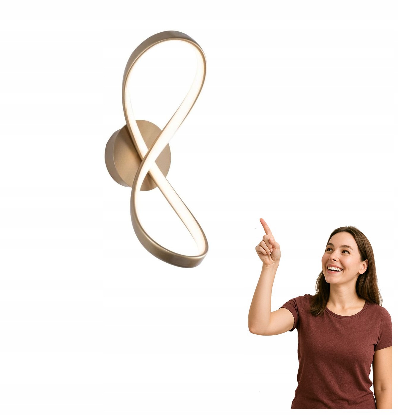 Led nástěnné svítidlo Fermi 20026W-GD 12W Zuma Line