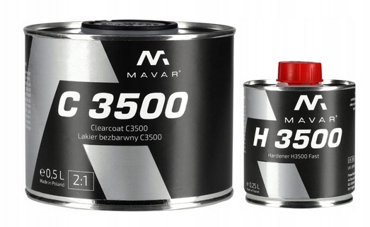 

Mavar C3500 Lakier Bezbarwny 0,5L Utwardzacz Fast