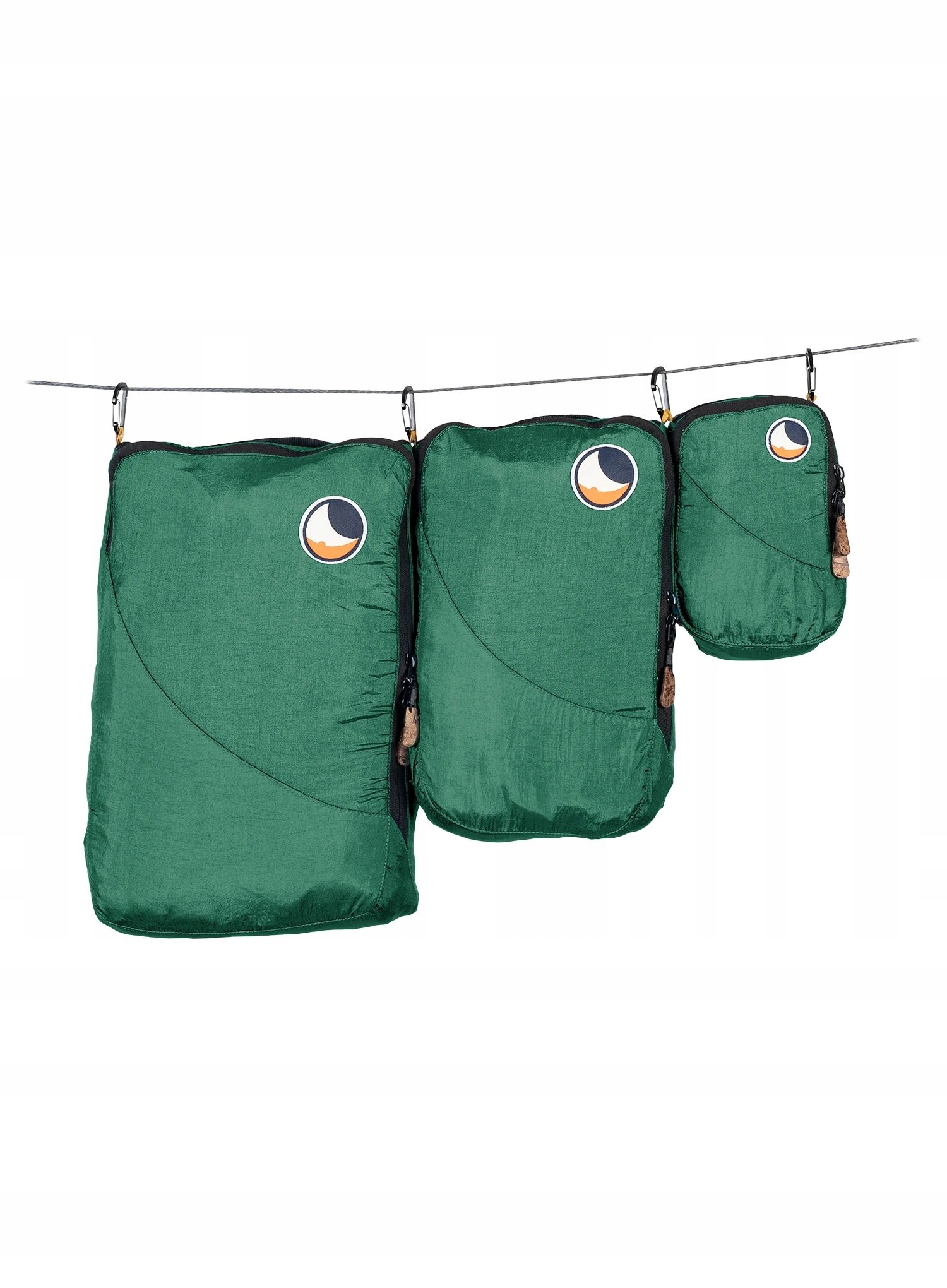 Zestaw organizerów Ticket To The Moon Travel Cube Set petrol green