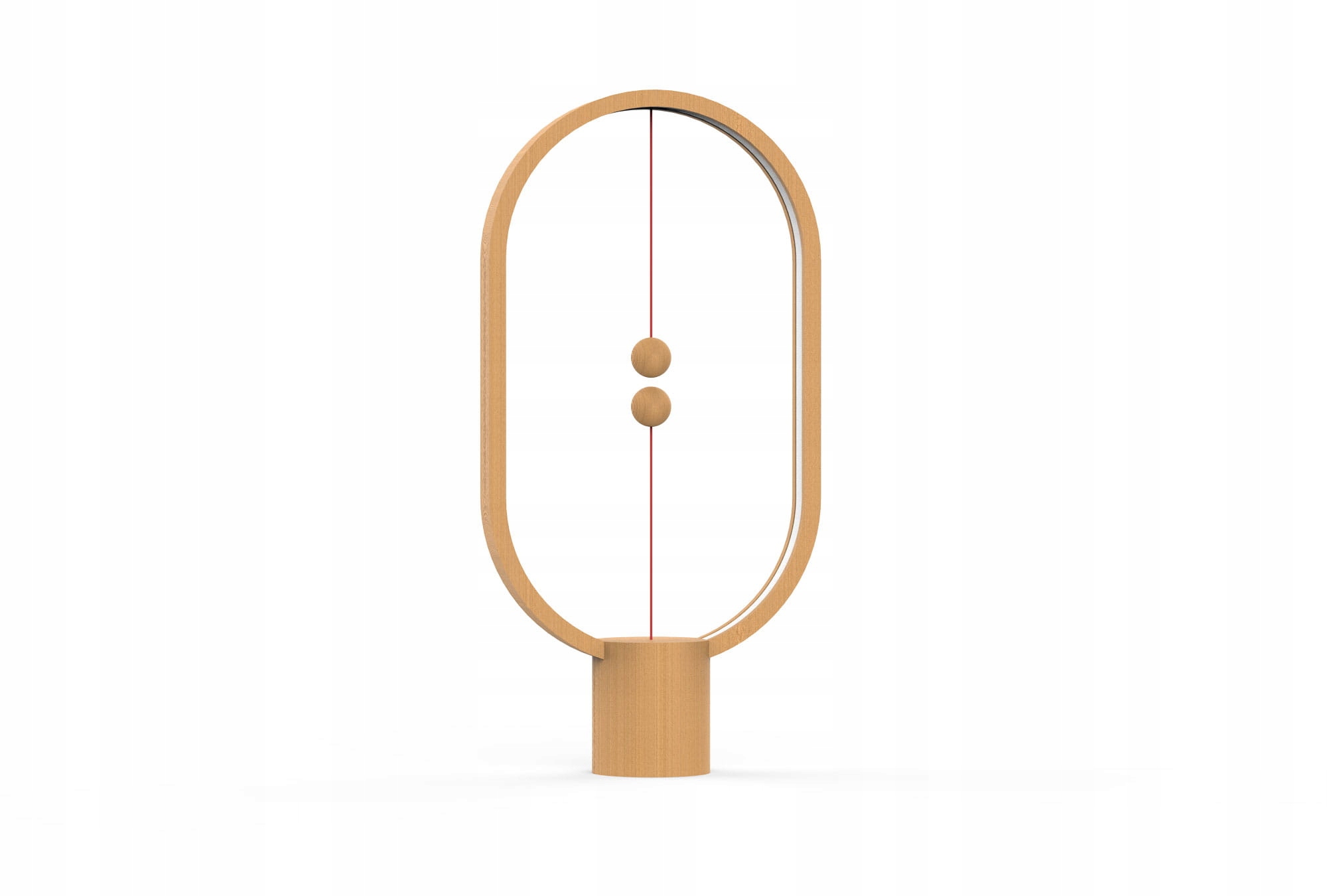 Usb lampa Allocacoc Heng Balance Led Drevená Ellipse Designerská 2700K