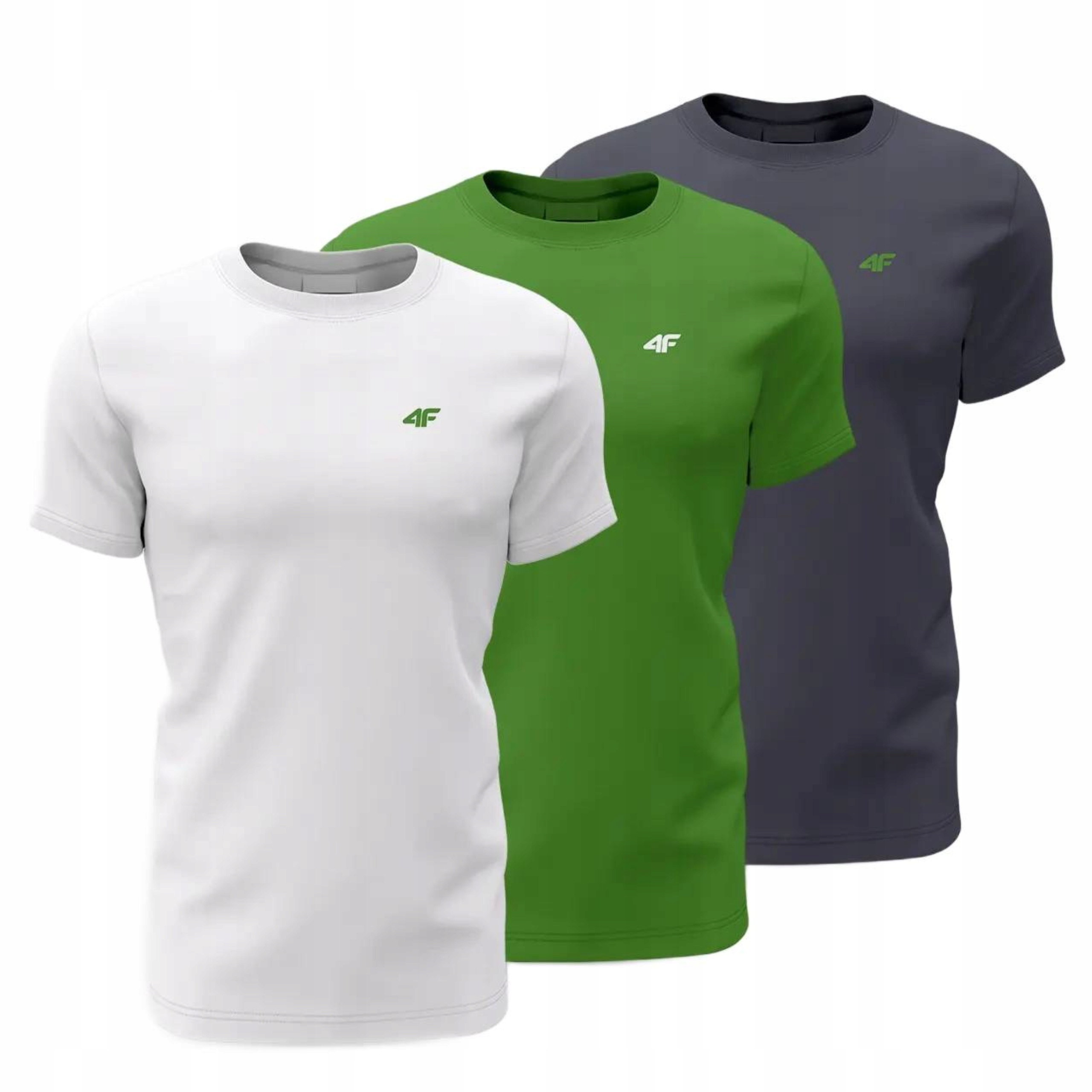 Tričko 4F Pánské Tričko Sportovní Sada Bavlněná Sada 3PAK Limit 5XL