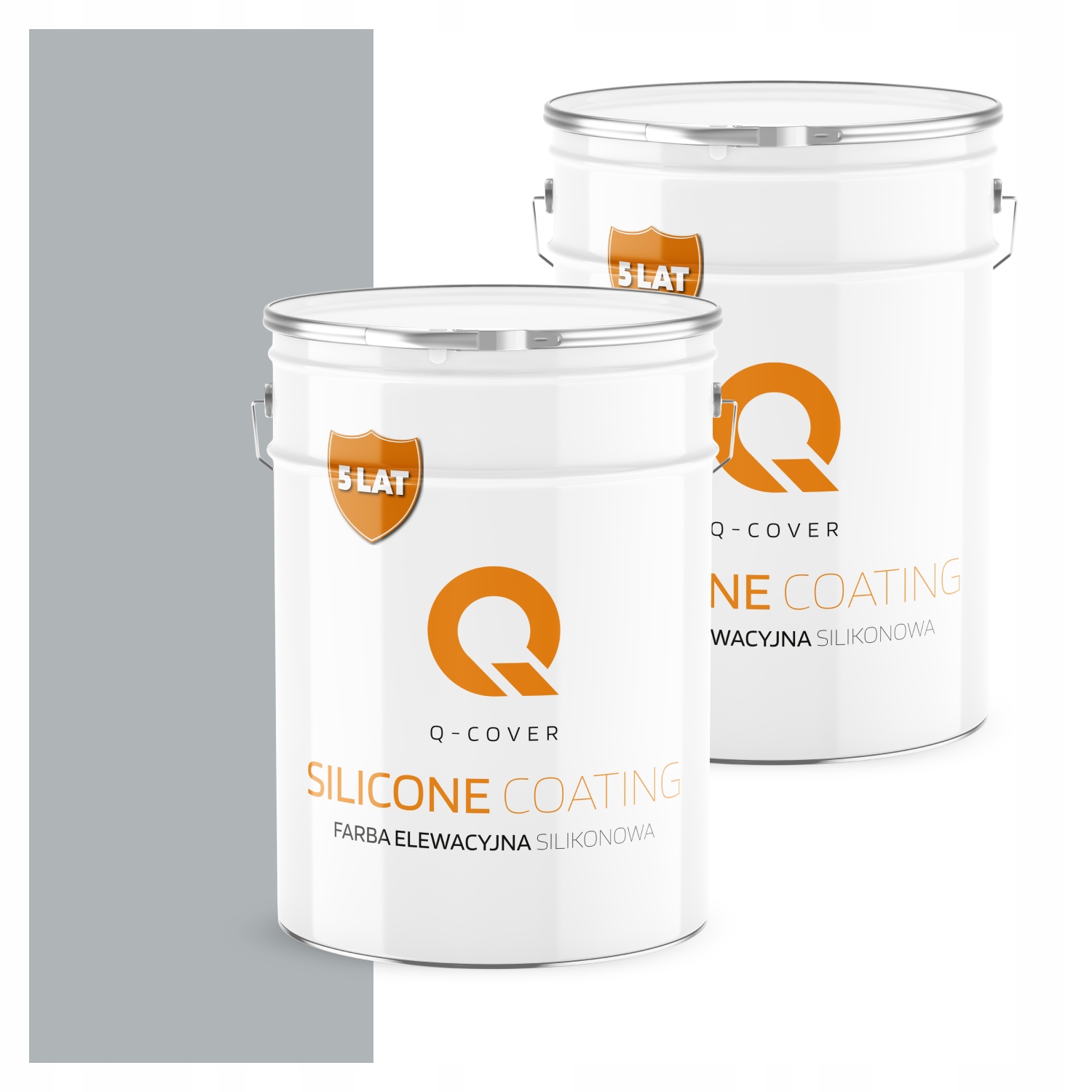 Fasádna silikónová farba 10L Uv štruktúra Farba Sivá Jasná modrá