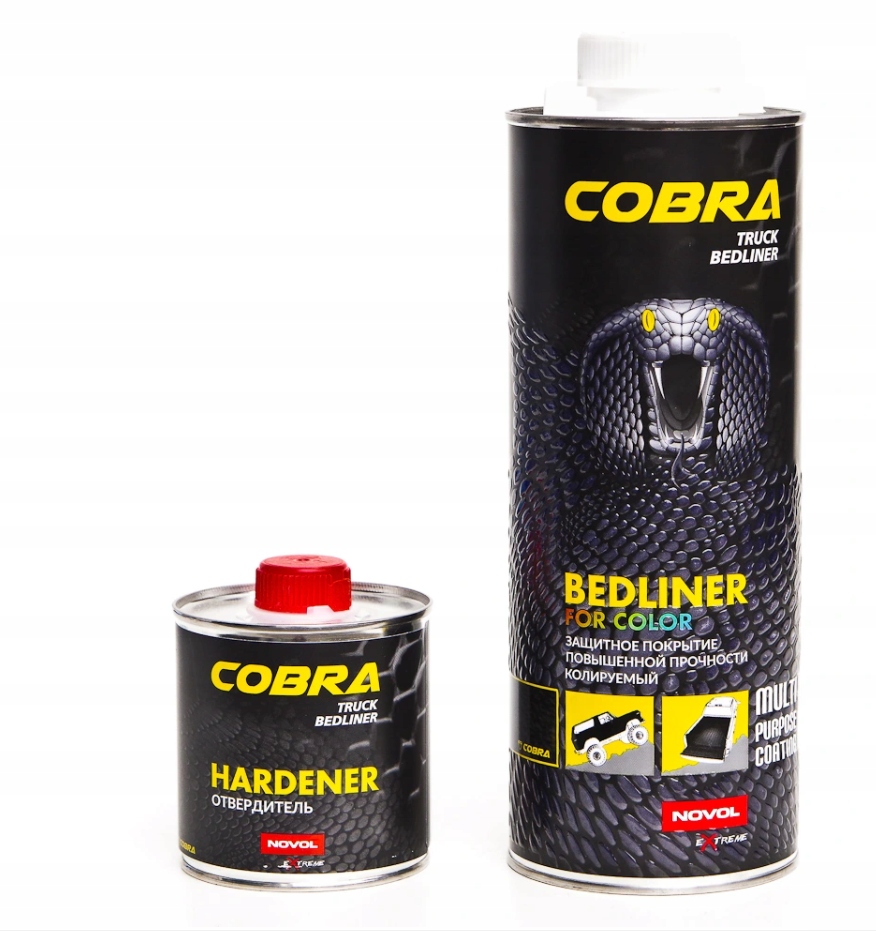 Novol COBRA Truck Bedliner Color + 100ml RAL Stan opakowania oryginalne