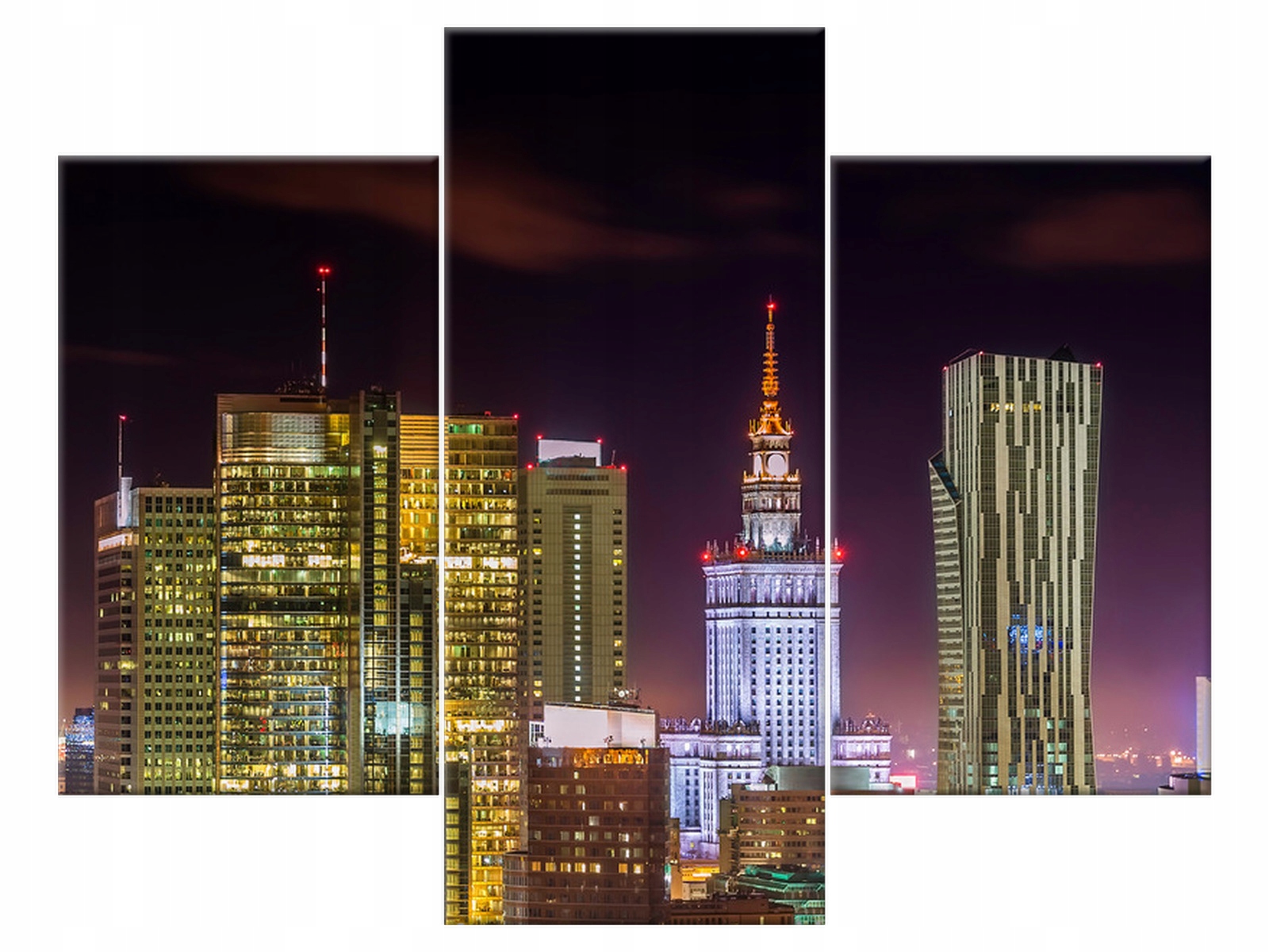 

Obraz 90x70 Pejzaż Dom Kultury nocą Europa Płótno