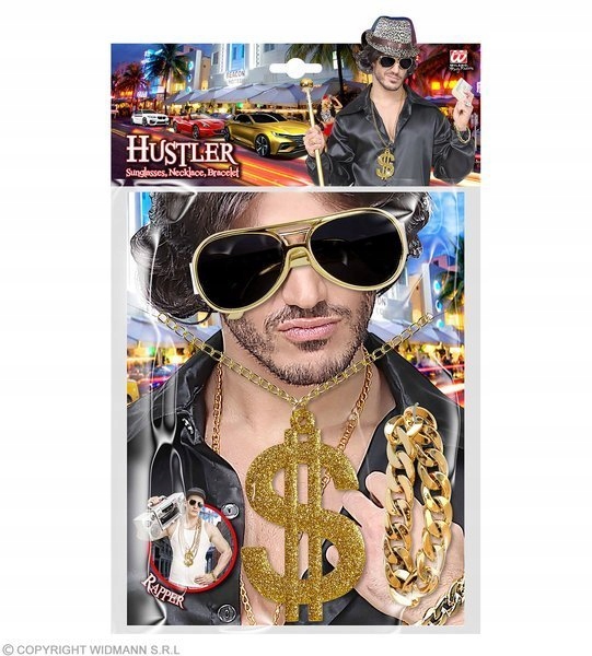 ZESTAW RAPERA HIP HOP DOLAR RAP RAPER LUZAK Model W07798