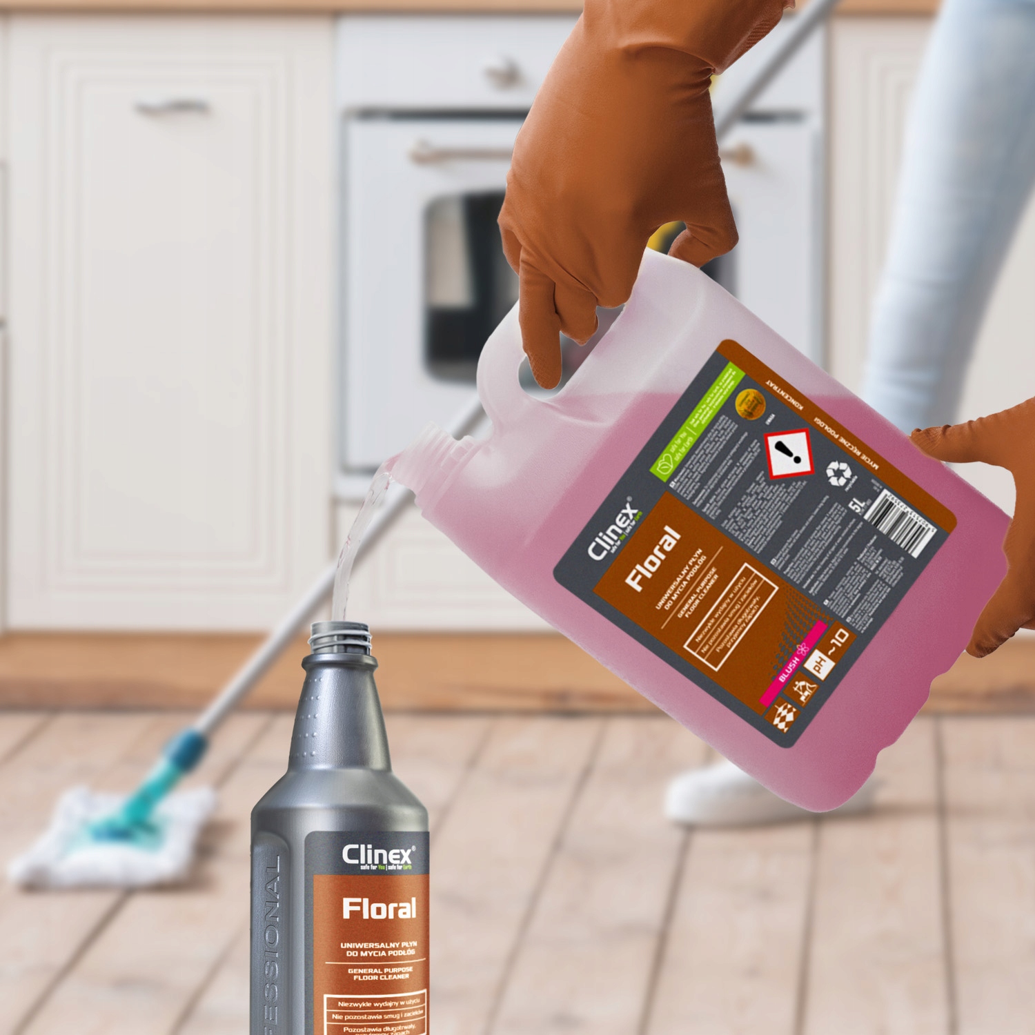 Clinex FLORAL BLUSH - Płyn do podłóg 1l x6 Marka Clinex