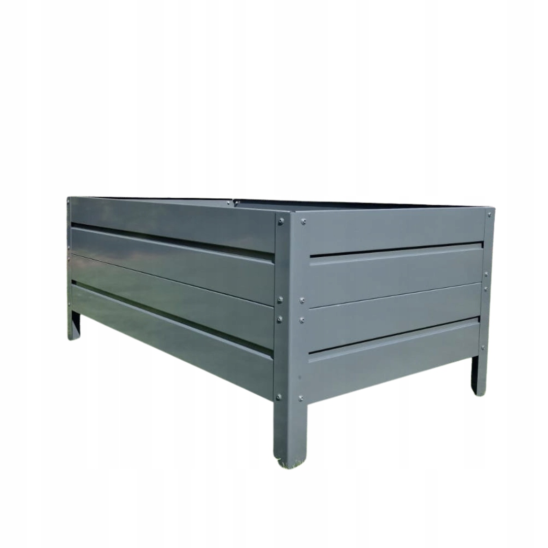 Zahradní záhon vyvýšený 120x70x40 cm ocel 1 mm Antracit Ptf Polska