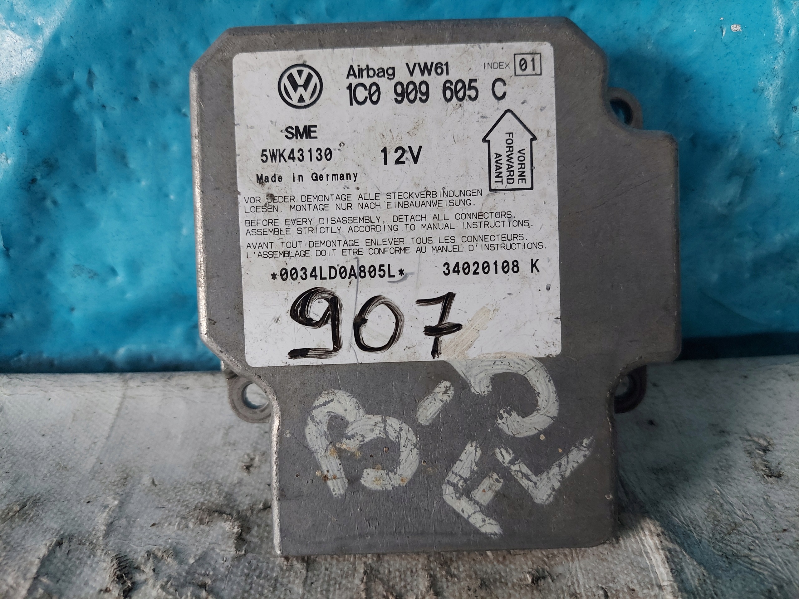 PASSAT B5 FL 1C0909605C SENSOR airbag