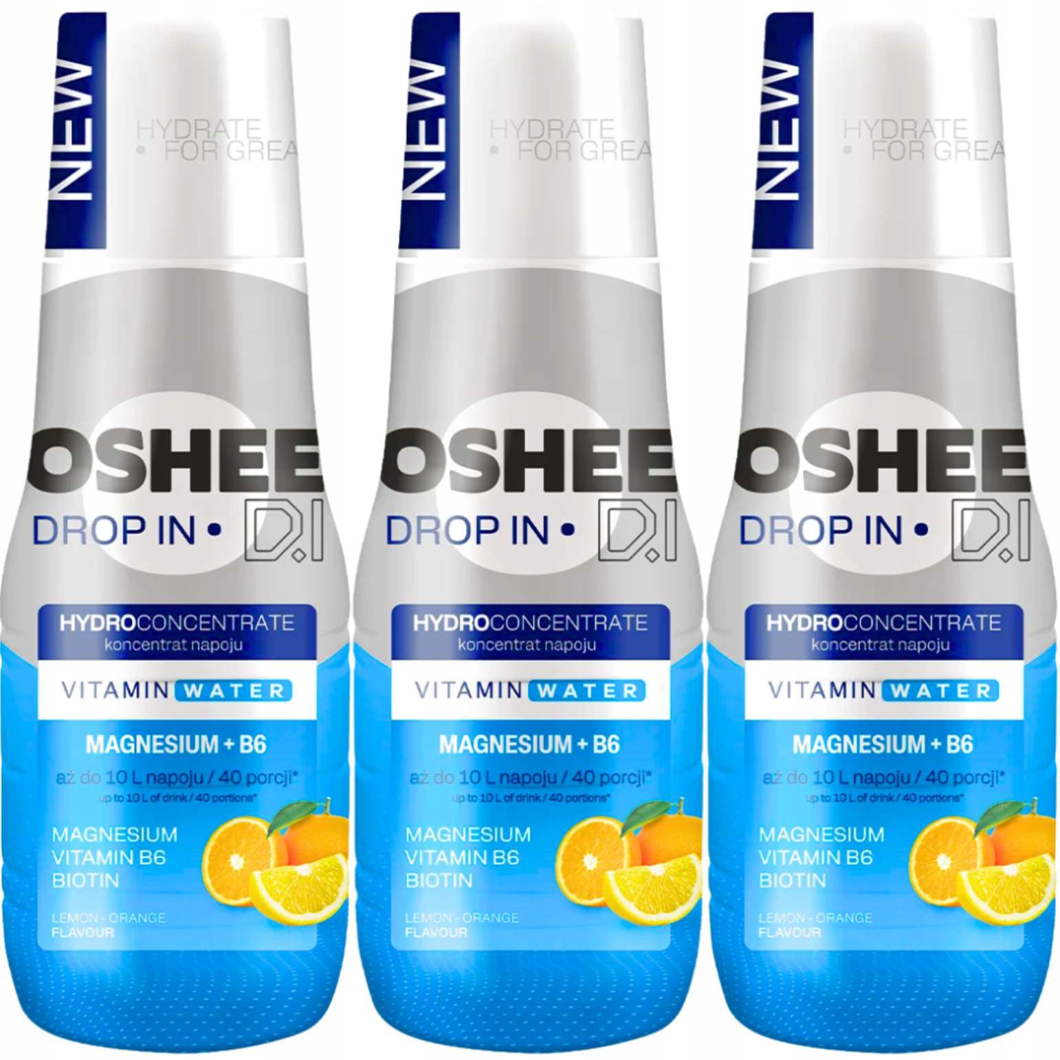 Levně Oshee Drop In koncentrát pro sodastream citron pomeranč 500 ml x 3 kusů