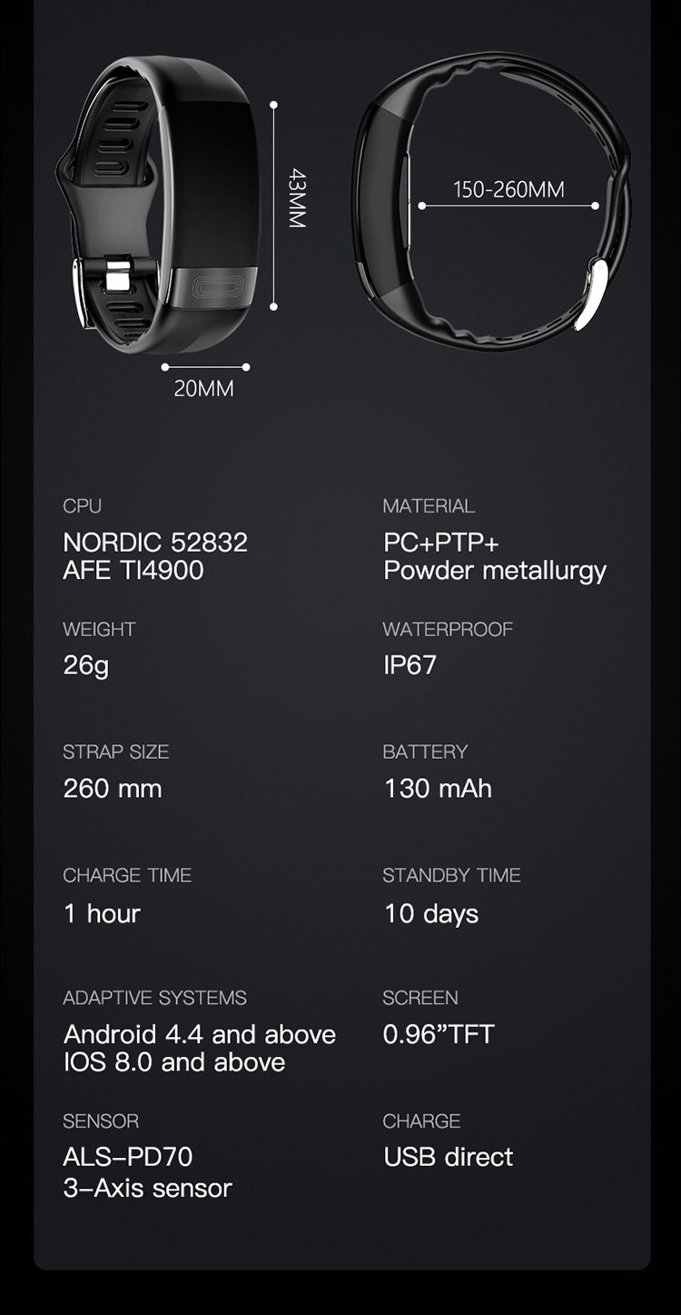 Inteligentny pulsoksymetr P11 Rodzaj analogowo-cyfrowe