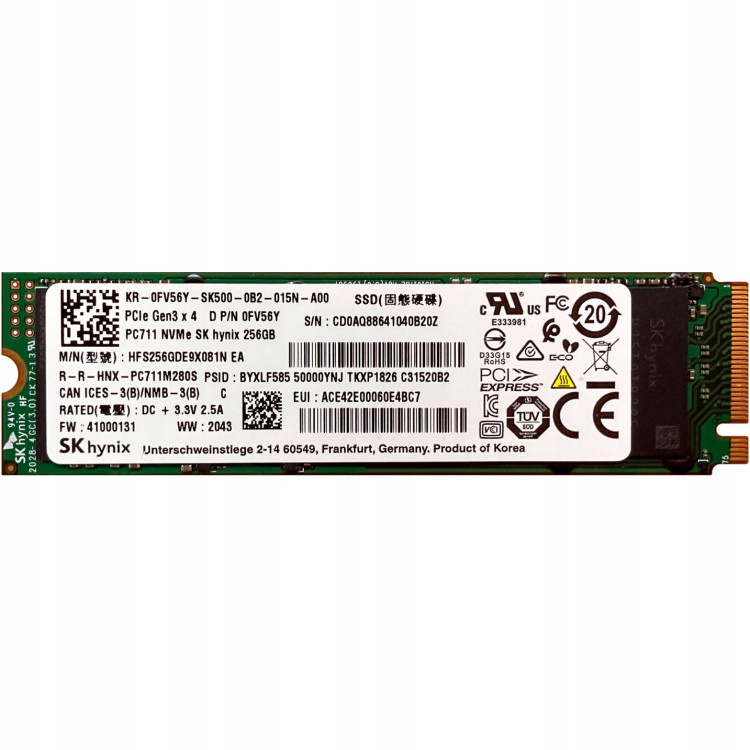NOWY DYSK SSD SK HYNIX PC711 256GBM.2 NVME 2280