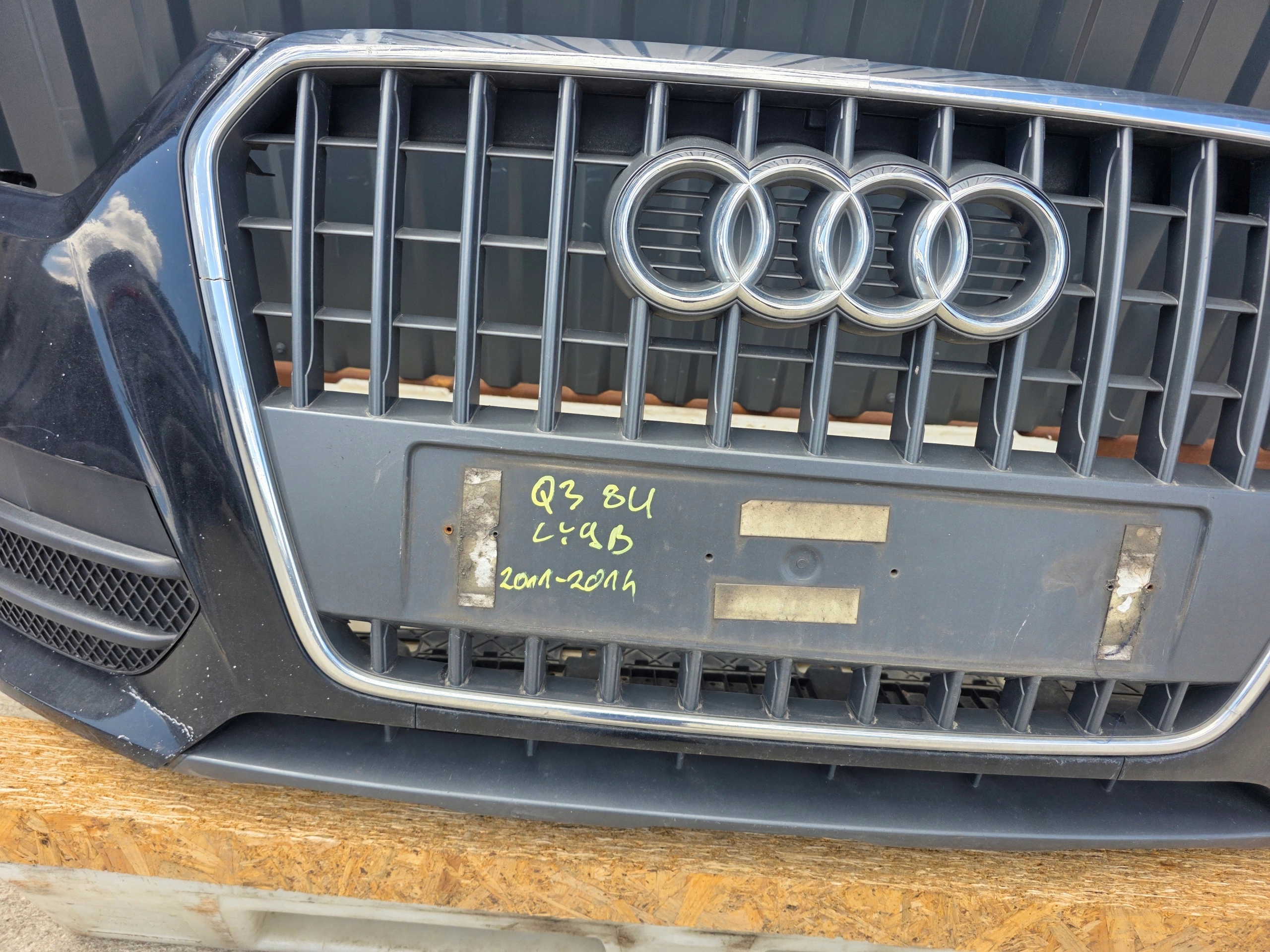 bumper front AUDI Q3 8U LY9B below washers complete 2011-2014 !!!