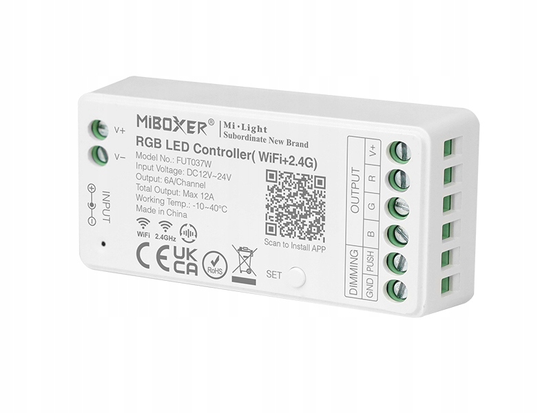 WIFI BT STEROWNIK Strefowy MILIGHT LED FUT037W RGB Marka AKB-Poland