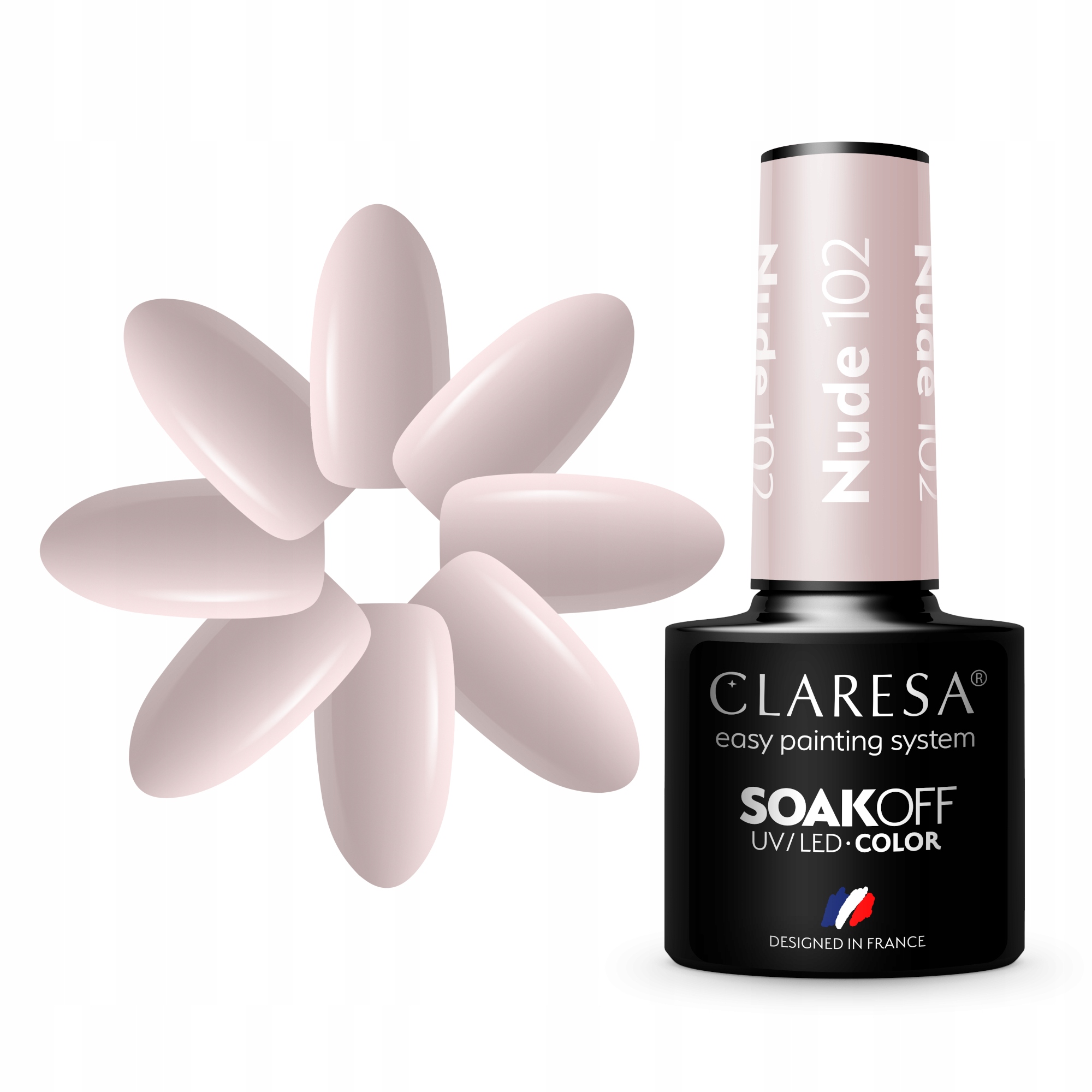 

Claresa Beżowy Lakier Hybrydowy Nude 102 5ml