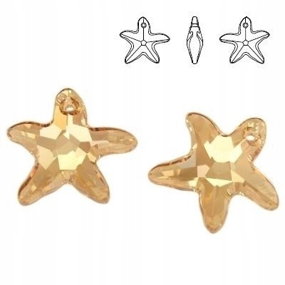 6721 MM 40 Swarovski Starfish Golden Shadow Gsha