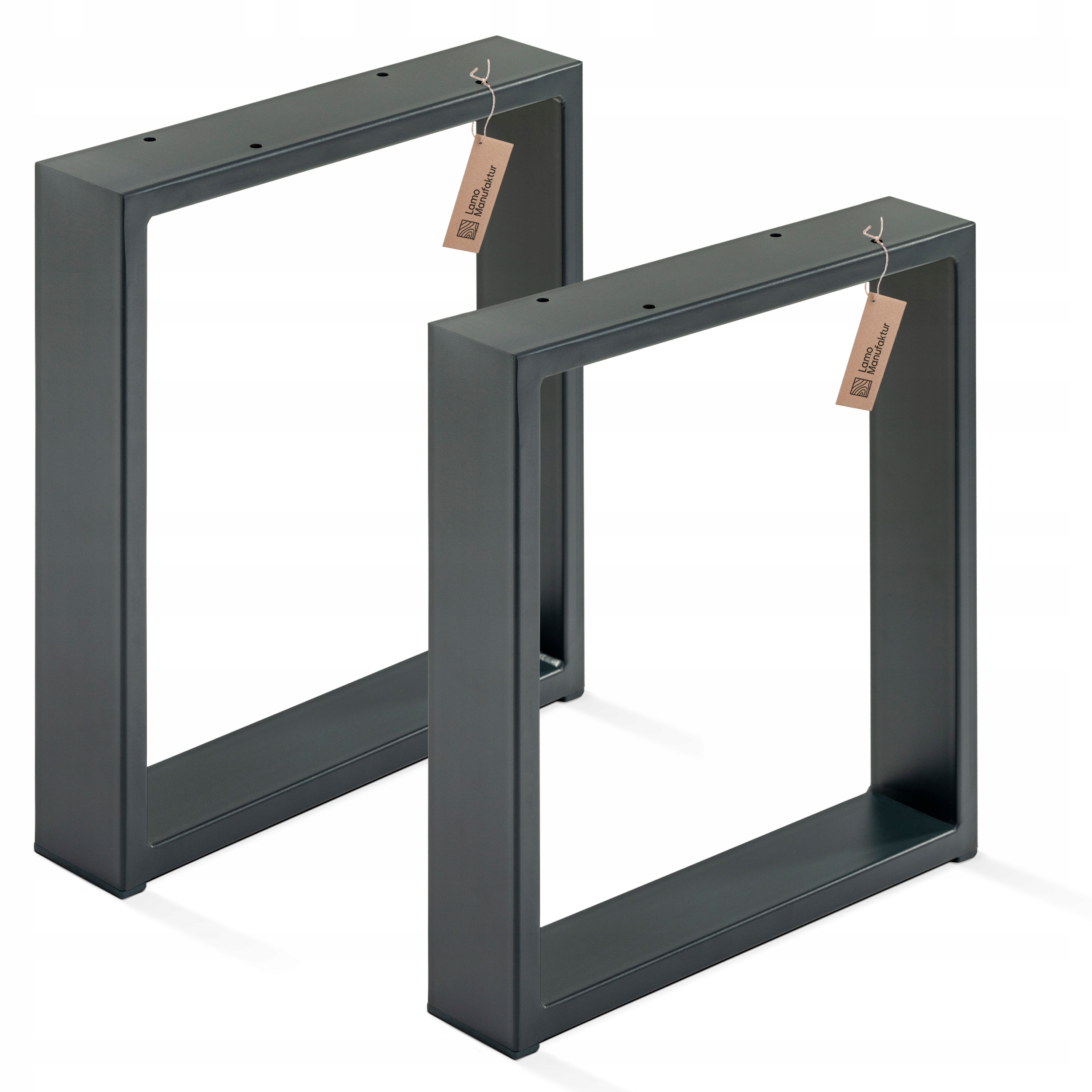 

Nogi do stolika kawowego szare 40x43 metalowe loft
