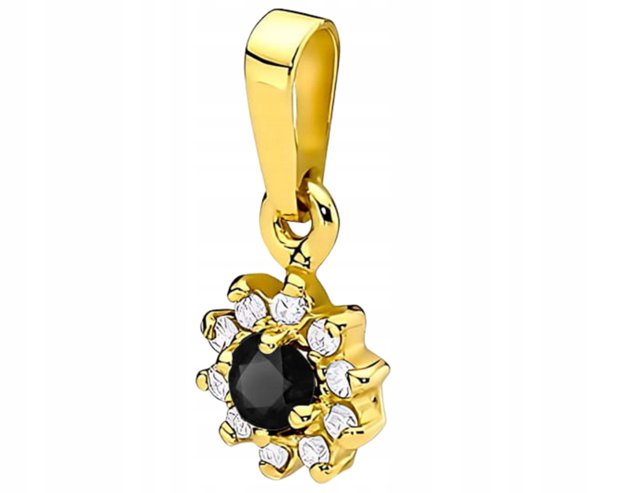 Zlatý Přívěsek S Brilianty Černý Diamant Zlato 585 Dárek Gravírování