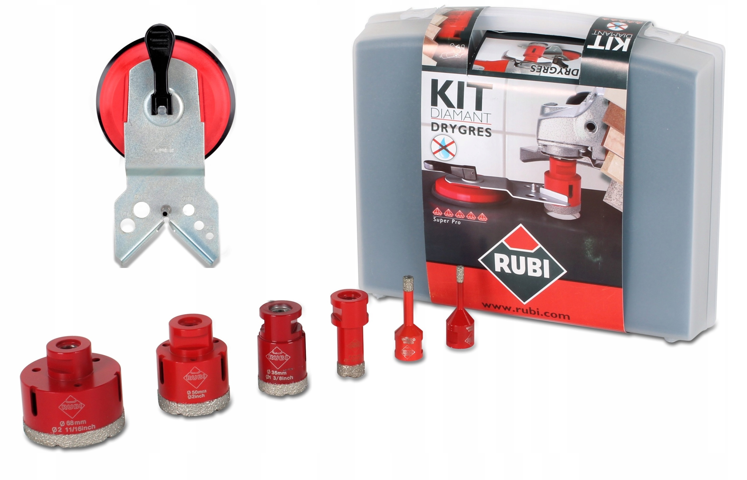 RUBI ZESTAW WIERTEŁ DIAMENTOWYCH DRYGRES 06969