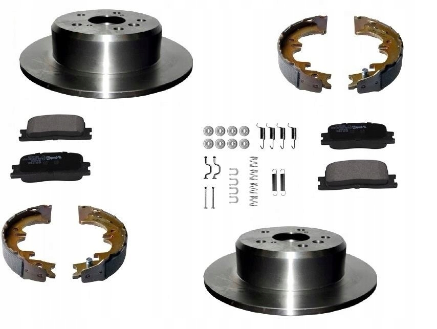 Kotouče Pružinové Čelisti Toyota Camry V30 2001-2006 Zadní Sada 288 MM