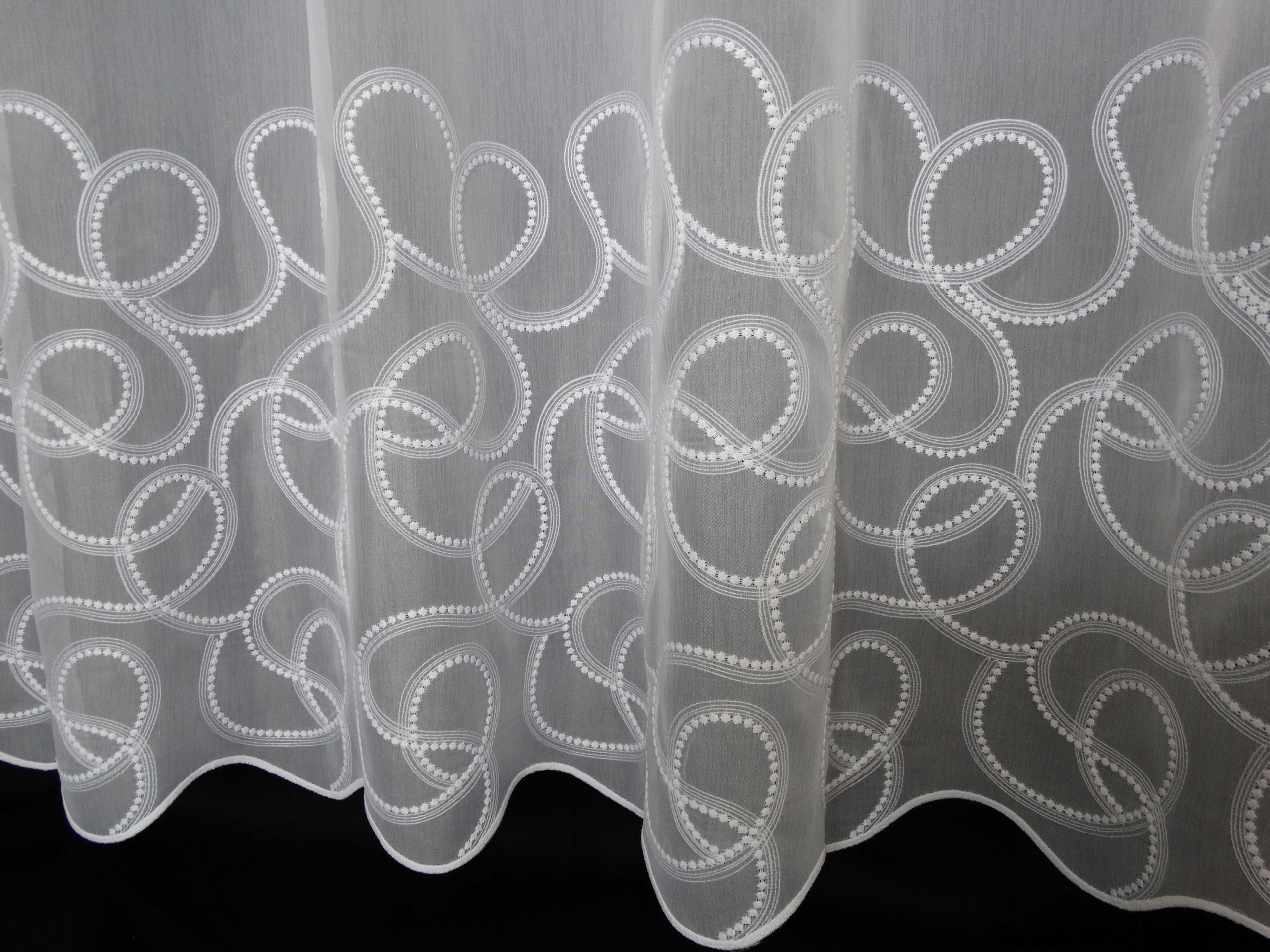 Mg Esy Záclona Voál Výšivka bílá 320x250 Kvalita polská