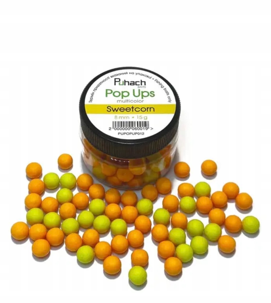 Kulki Zanętowe Puhach Baits Multicolor Pop Up 8 MM Sweetcorn
