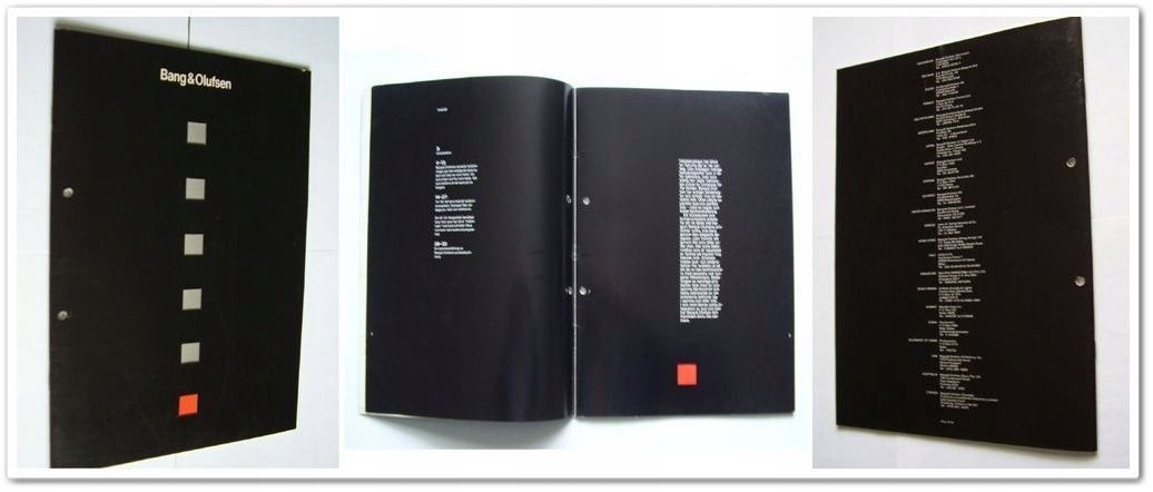 Bang & Olufsen 80's Katalog Beolink Beosystem