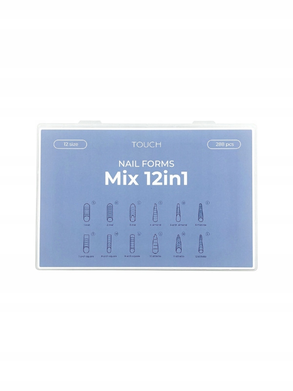 Touch Górne formy do przedłużania Mix 12 in 1, 288 szt