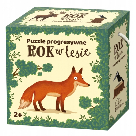 

Puzzle progresywne 20 el. Rok w lesie