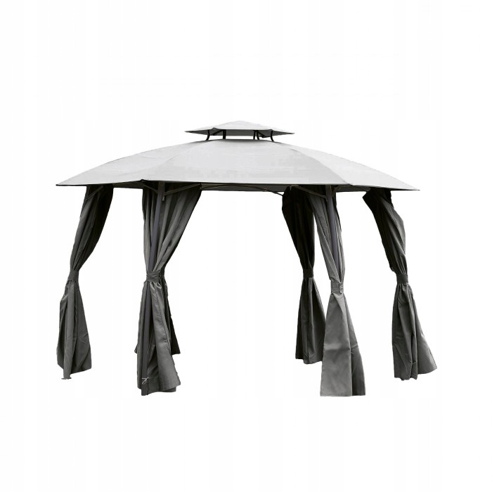 Zahradní pavilon kulatý Gavi 2 grafitový