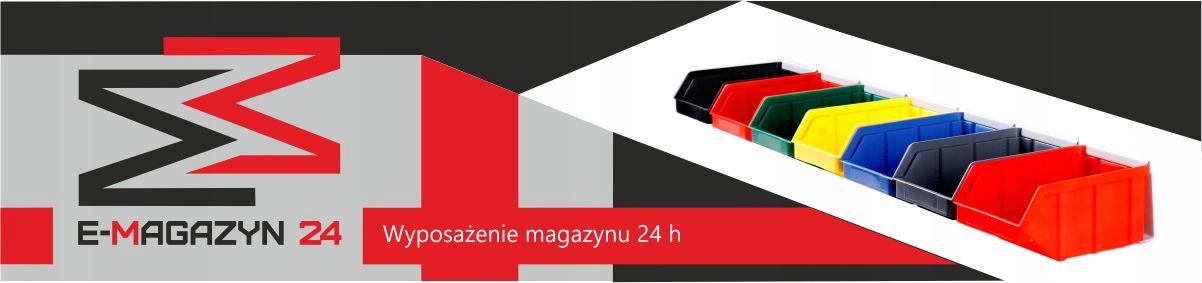 POJEMNIK MAGAZYNOWY 400x300x170 SZARY Materiał plastik
