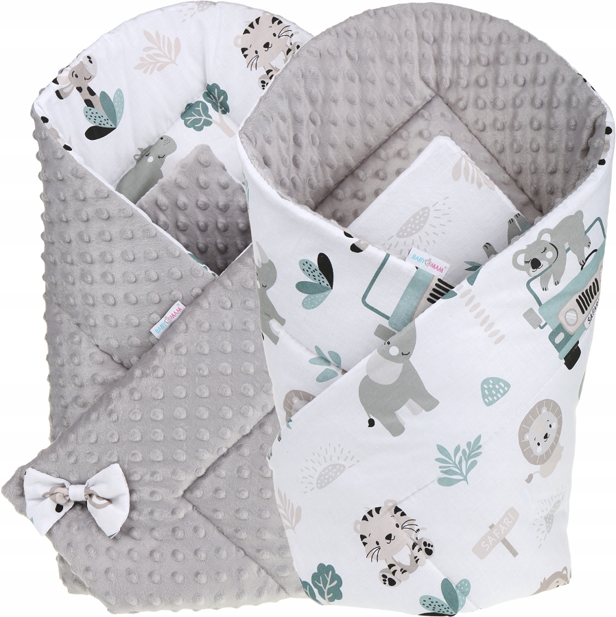 

Babymam Rożek Becik Niemowlęcy Otulacz Minky 80x80