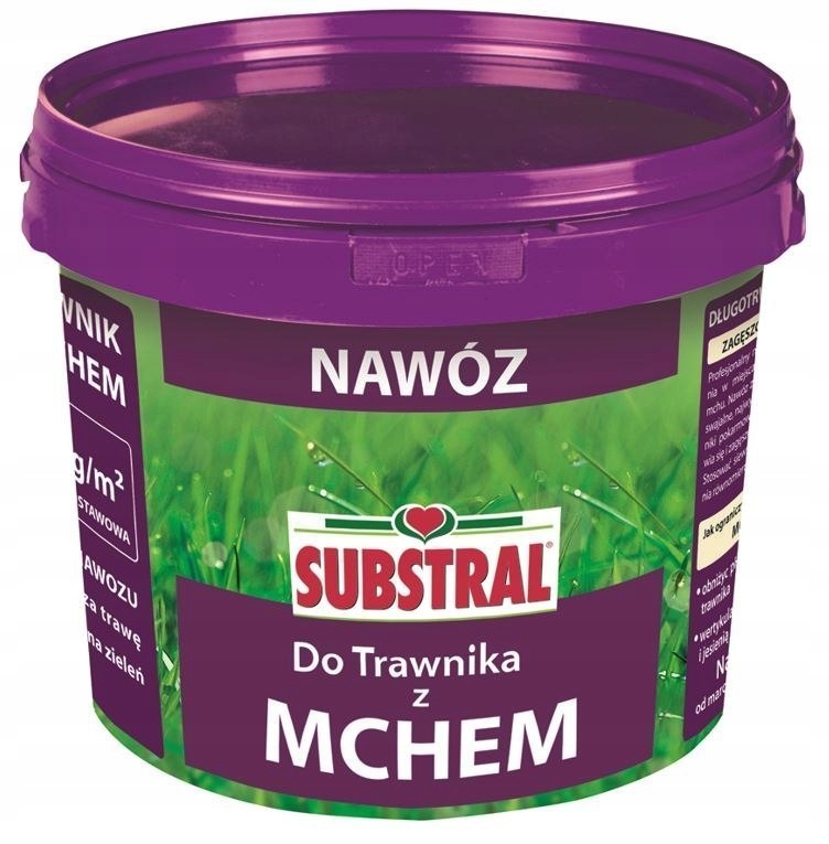 Hnojivo na trávu s machom Minerálny granulát 5 kg Substral