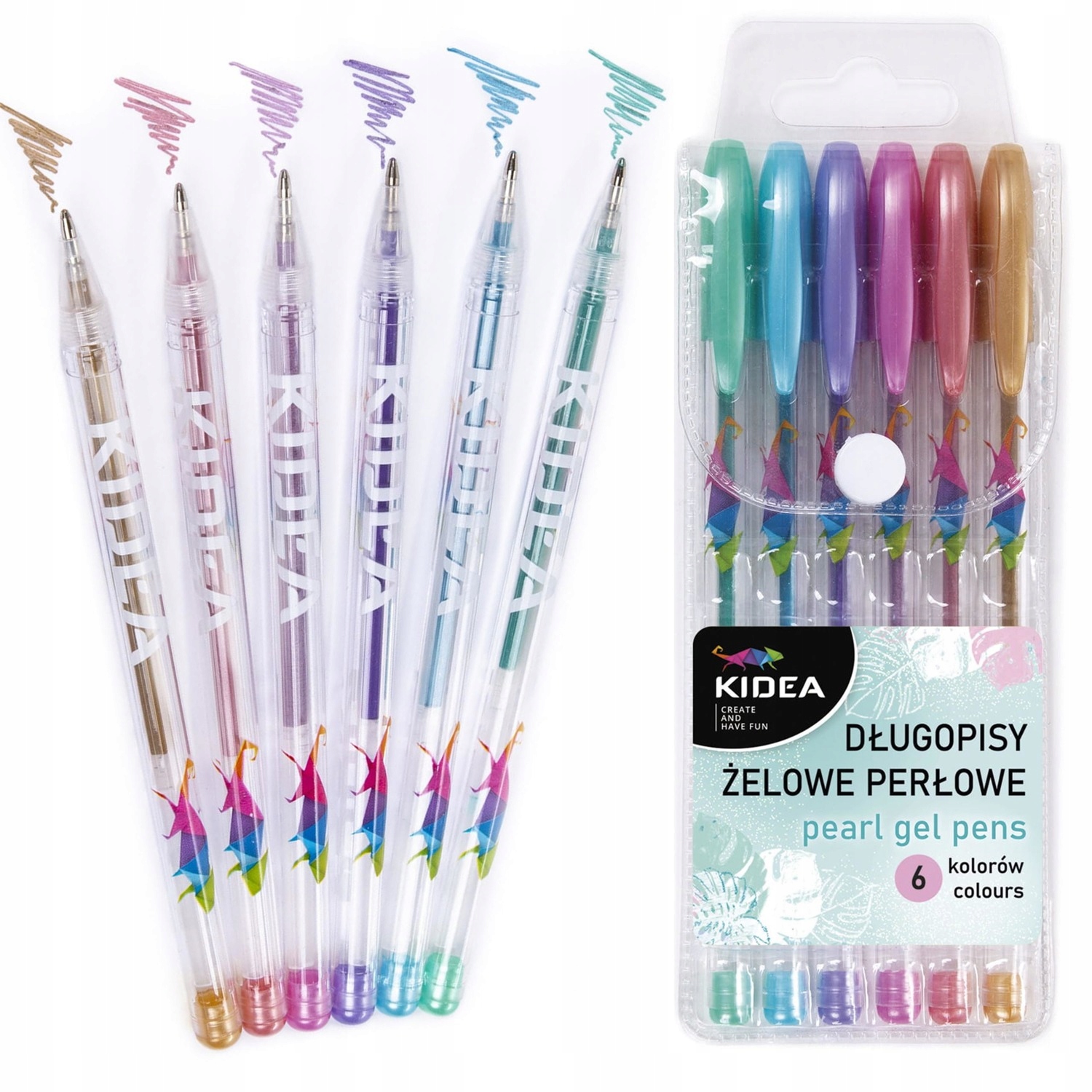 

Długopisy Żelowe Perłowe Szkolne Kidea