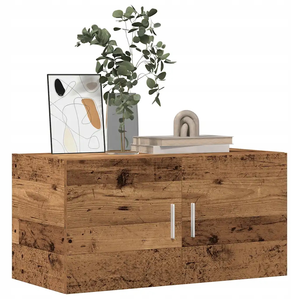 vidaXL Nástěnná skříňka old wood 80 x 39 x 40 cm kompozitní dřevo