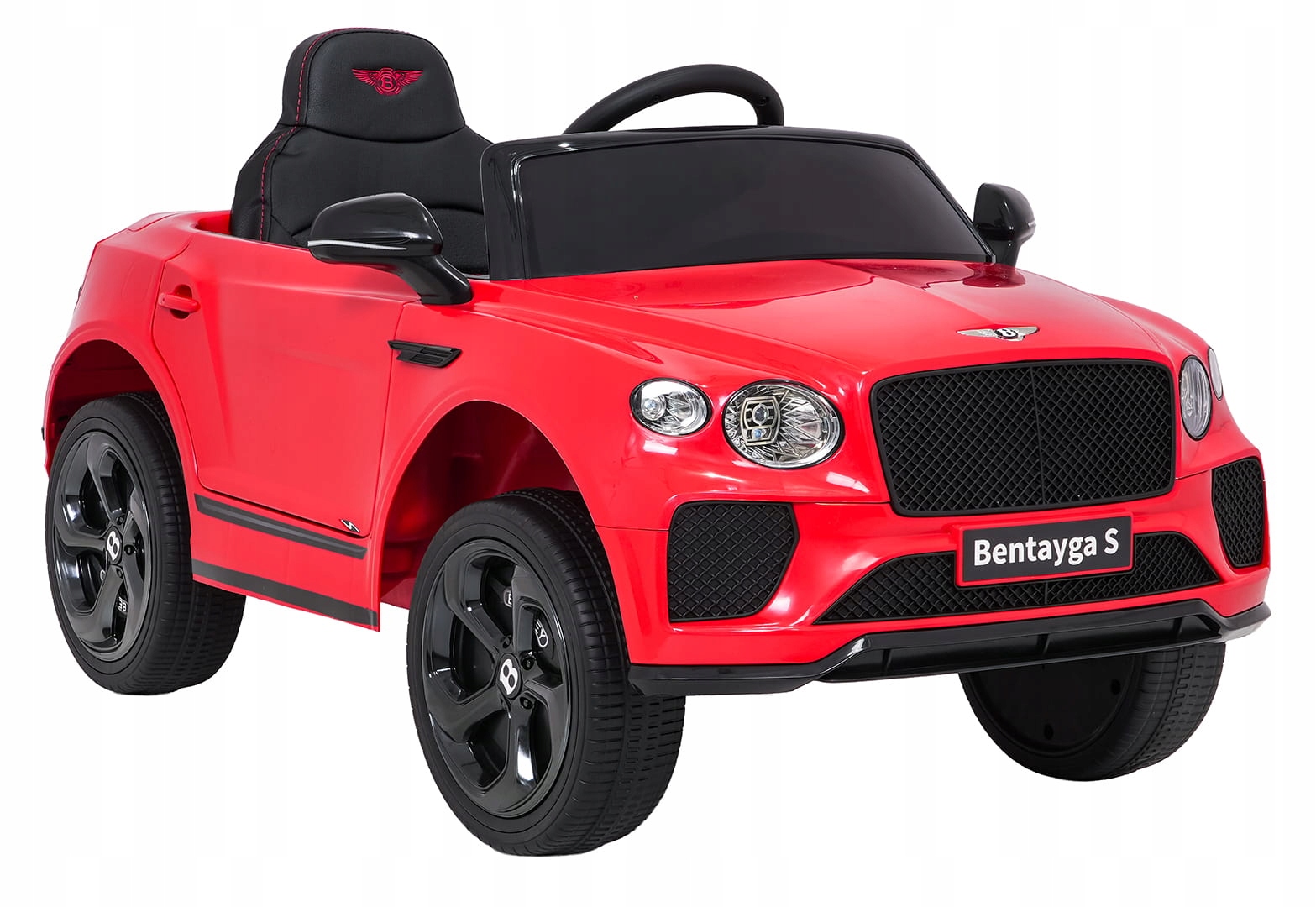 Autko na akumulator dla dzieci Bentley Bentayga S Czerwony pilot audio Led