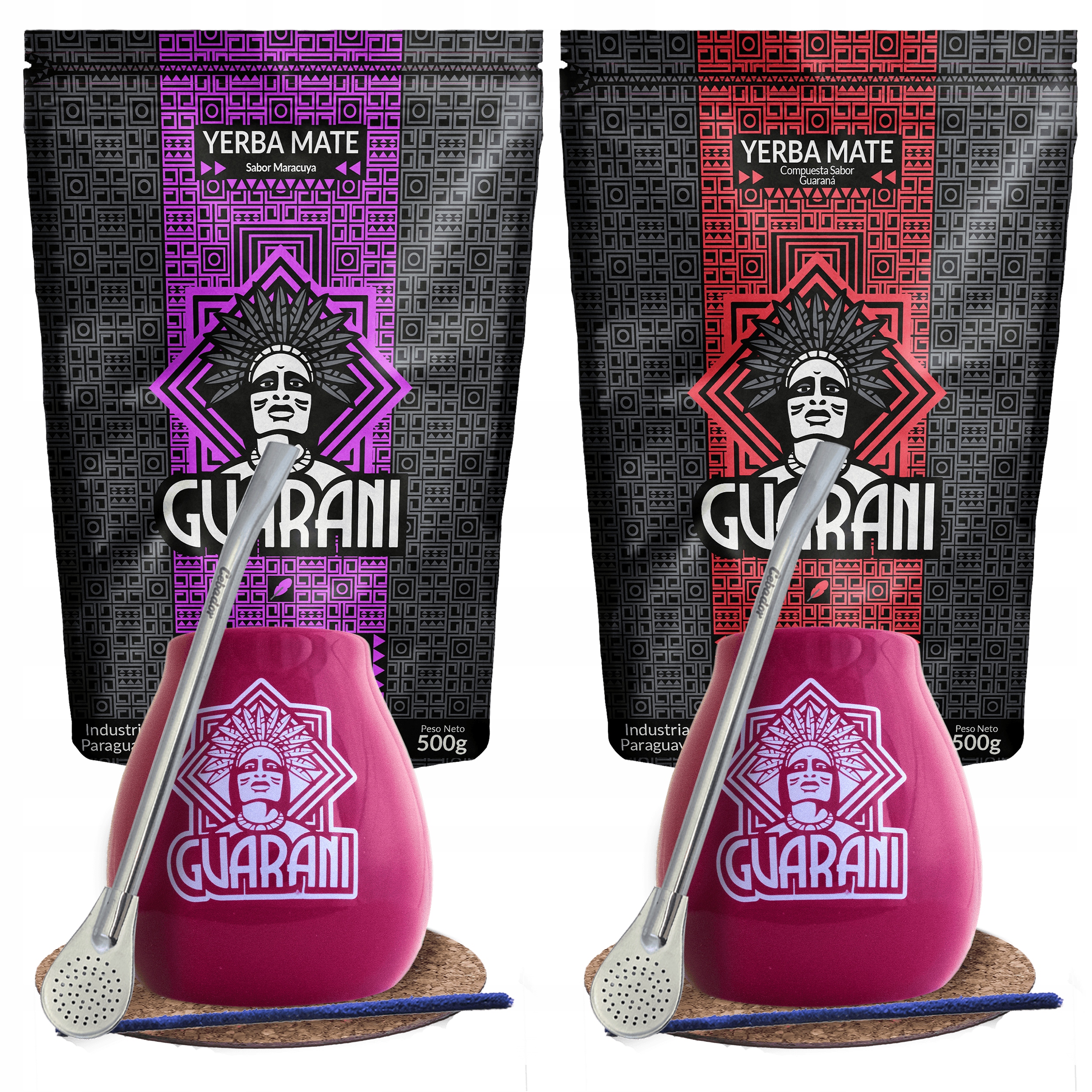 Levně Sada Yerba Mate Guarani Energie pro dva 1 kg