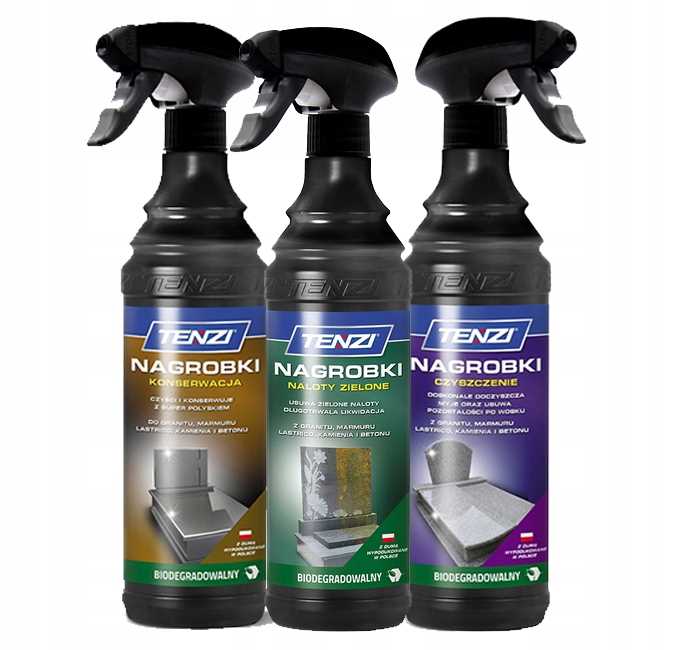 Levně Sada Tenzi na čištění a údržbu náhrobků 3x600ml Tenzi