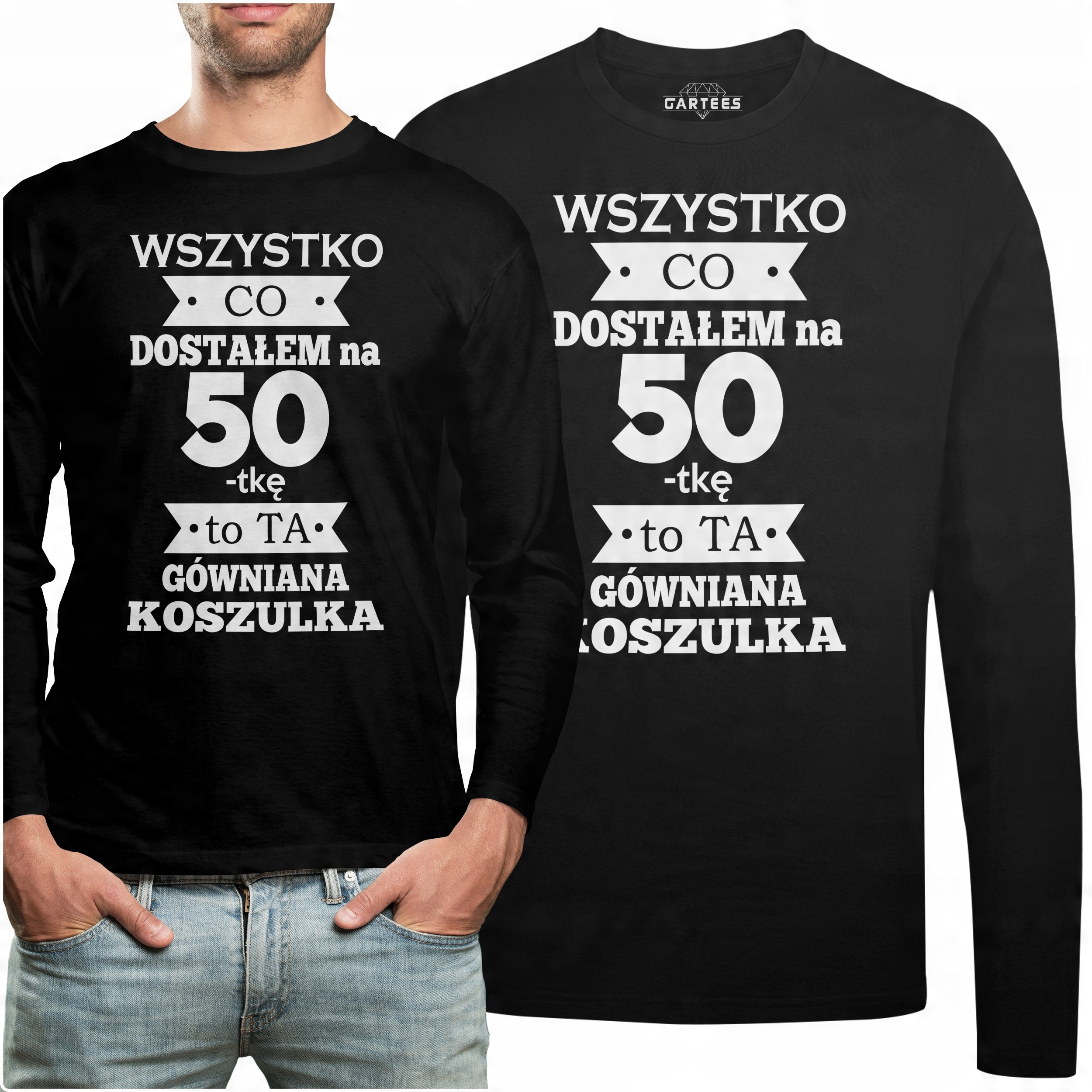 

Koszulka Long Prezent Na Pięćdziesiątkę Napis