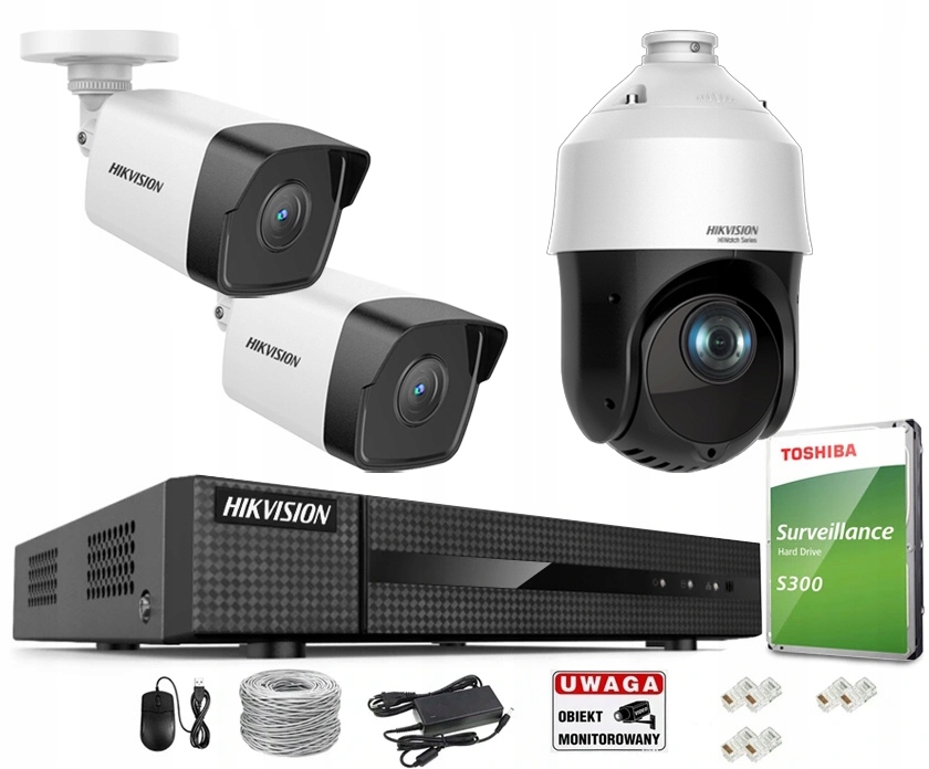 Sada Hikvision Otočná Kamera 4MPX Kamery Komplet S Diskom