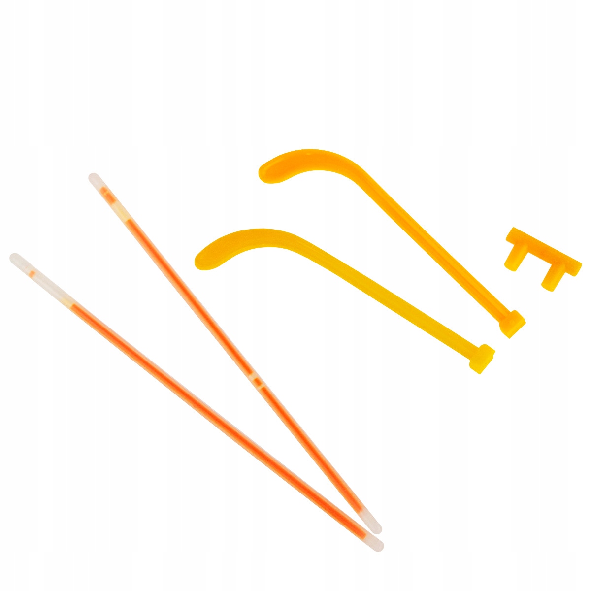 IMPREZOWE ŚWIECĄCE OKULARY ŚWIATŁO CHEMICZNE NA IMPREZĘ GLOWSTICK ŚWIETLIKI Kolor dominujący żółty