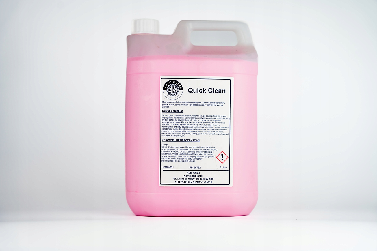Auto Shine Quick Clean dressing do plastików 5L
