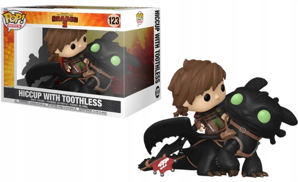 Funko Pop! Jak vycvičit draka jezdí na Deluxe Bezzubce Škyťáka