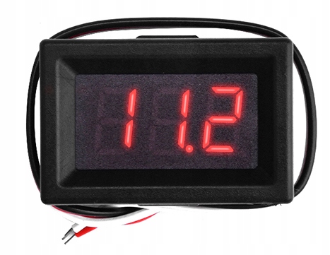 

Woltomierz panelowy tablicowy 0 30V czerwony