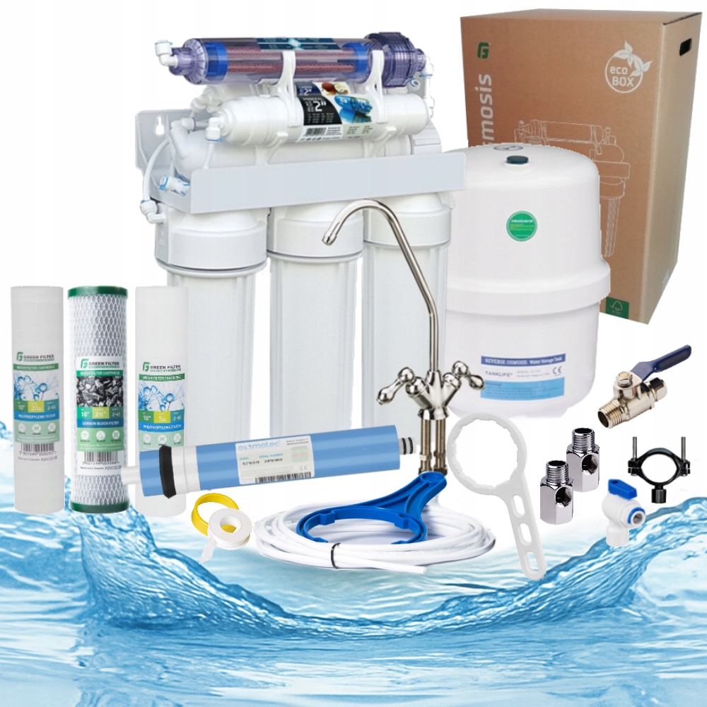 Sada systému reverzní osmózy RO7 mineralizační vložka Green FIlter