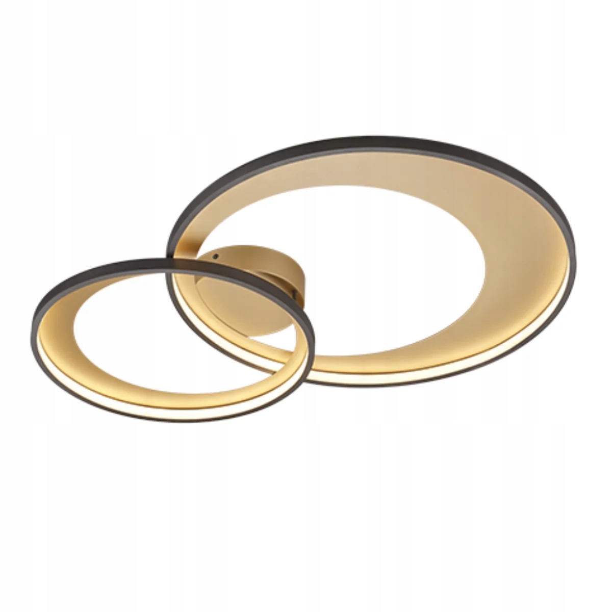 Moderní lampa stropní svítidlo Led kroužky černá Trio
