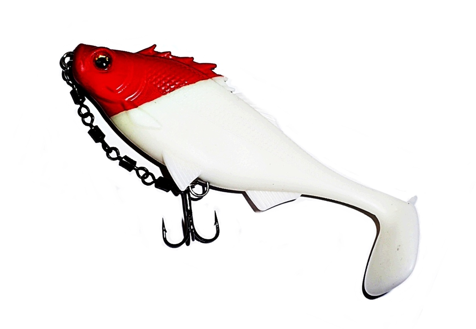 Ripper Uzbrojony Miracle Fish Kopyto 12cm 25,3g Red Head Pearl 3D