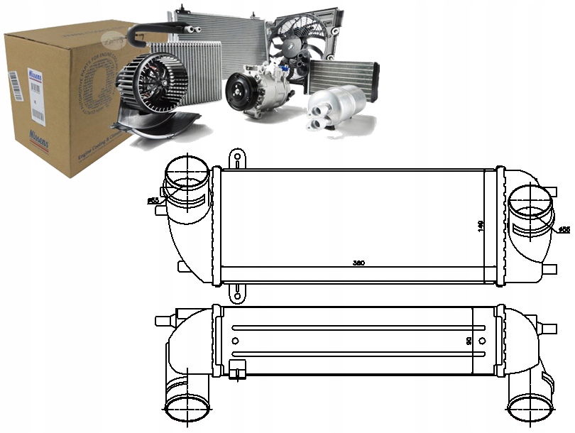 NISSENS INTERCOOLER HYUNDAI SANTA FÉ II 2.0D/2.2D