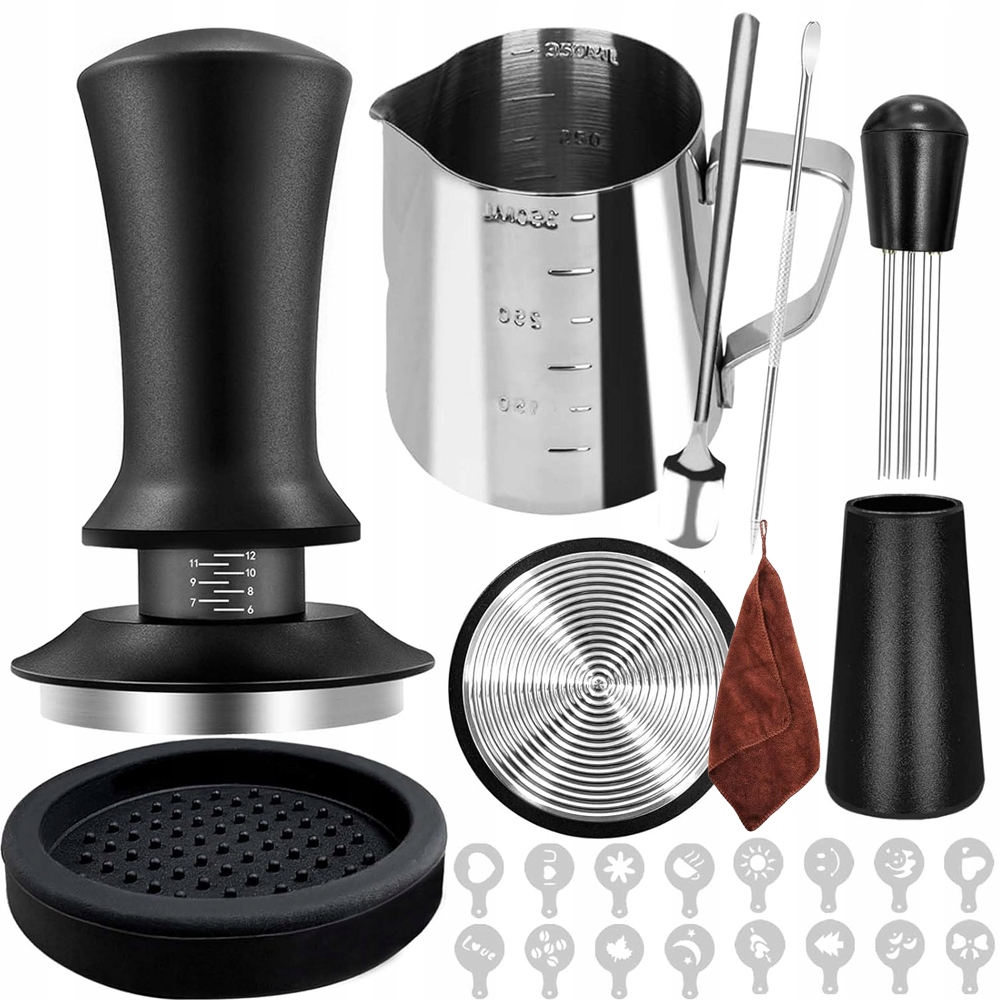 Levně Tamper Šlehač Kávy Espresso Nerezová Ocel 51 MM Nástroje Pro Přípravu Kávy